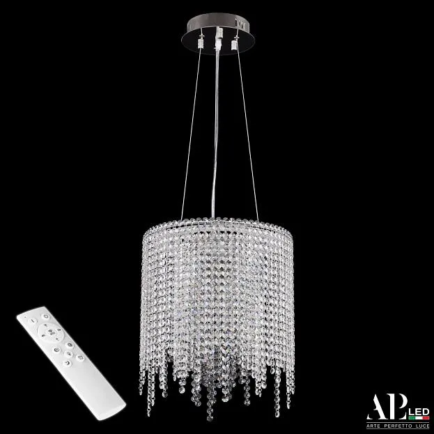 Люстра светодиодная хрустальная с пультом APL LED SH01.35.B.LED-DIM.Ni Sicilia Люстра светодиодная хрустальная с пультом APL LED SH01.35.B.LED-DIM.Ni Sicilia