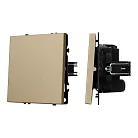 Механизм выключателя одноклавишный перекрёстный SWT-NOBE-MKX1-SFPL-GD (230V, 10A) Arlight 054250