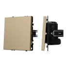 Механизм выключателя одноклавишный перекрёстный SWT-NOBE-MKX1-SFPL-GD (230V, 10A) Arlight 054250