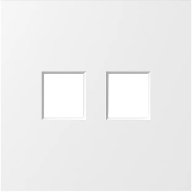 Накладка 2-я для розеток RJ45,TV,SAT, матовый белый, Donel DS86933 S08 Накладка 2-я для розеток RJ45,TV,SAT, матовый белый, Donel DS86933 S08