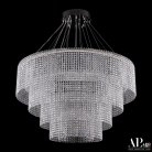 Люстра светодиодная хрустальная APL LED SH02.93.4D.A.Ni.4000 Sicilia