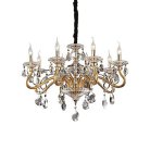 Подвесная люстра Ideal Lux 087764 NEGRESCO SP8 ORO