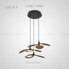 Готовая комбинация светильников ULRICA MORE 3 лампы. Цвет Темное Дерево Lampatron 4238-10589