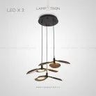 Готовая комбинация светильников ULRICA MORE 3 лампы. Цвет Темное Дерево Lampatron 4238-10589