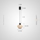 Подвесной светильник GRAMMA Цвет жемчужно-черный. С лифтом Lampatron gramma-black-lift-tric 8996-25511
