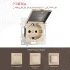 Розетка Arte Milano 203.41-1.shampan am