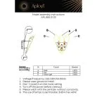 Светильник настенный (Бра) Aployt APL.855.01.03 Teresa