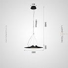 Подвесной светильник VILLEM Размер L. Цвет черный Lampatron villem-black-l-neut 9031-25698