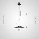 Подвесной светильник VILLEM Размер L. Цвет черный Lampatron villem-black-l-neut 9031-25698