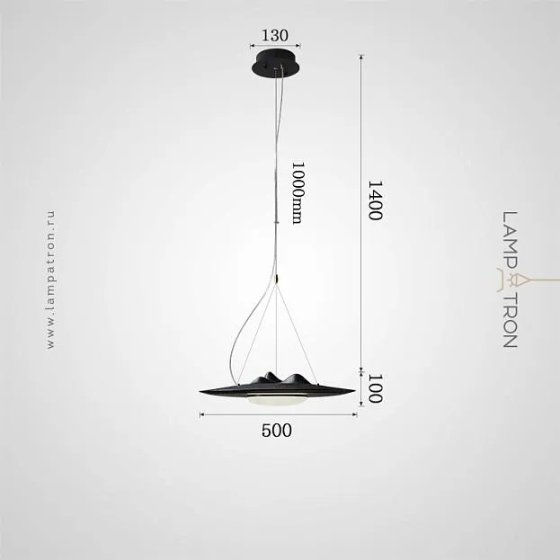 Подвесной светильник VILLEM Размер L. Цвет черный Lampatron villem-black-l-neut 9031-25698 Подвесной светильник VILLEM Размер L. Цвет черный Lampatron villem-black-l-neut 9031-25698
