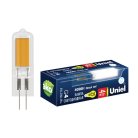 Лампочка светодиодная Uniel LED-JC-220/6W/4000K/G4/CL GLZ08TR картон