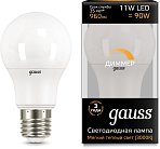 Лампа светодиодная диммируемая Gauss 102502111-D E27 11W 3000K