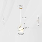 Подвесной светильник SPINNER Цвет Золото Lampatron 8158-22327