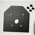 Боковая заглушка для магнитного шинопровода натяжных потолков iLEDEX TECHNICAL END CAP 4822-61/60-BK VISION48/22