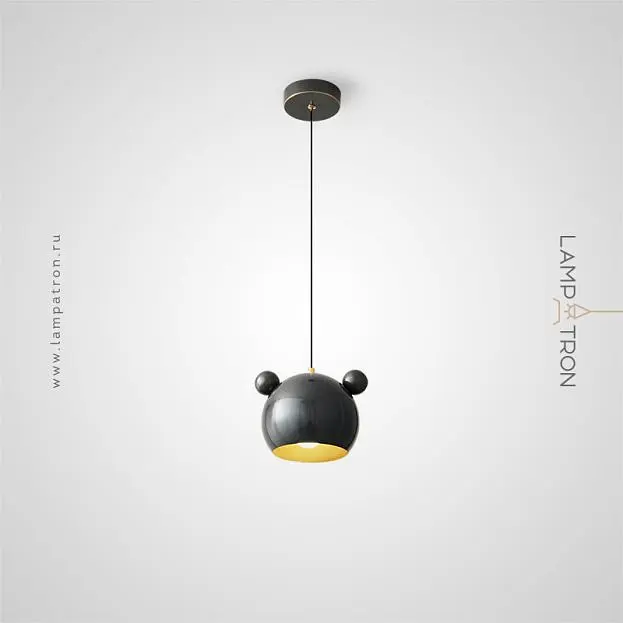 Подвесной светильник BEAR ONE Цвет Черный Lampatron 7329-20189 Подвесной светильник BEAR ONE Цвет Черный Lampatron 7329-20189