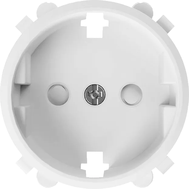 Накладка для розетки Schuko с заземлением, со шторками 16A 250 В~, матовый белый, Donel DO22033 D16