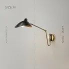 Бра HILDBORG Размер M. Цвет Латунь + Черный. Матовый Lampatron 6348-17051