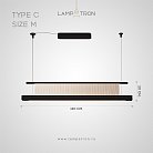 Реечный, рядный светильник ATARI NUOVO L Тип C. Размер M Lampatron atari-nuovo-l-c-m 9082-25879