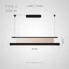 Реечный, рядный светильник ATARI NUOVO L Тип C. Размер M Lampatron atari-nuovo-l-c-m 9082-25879