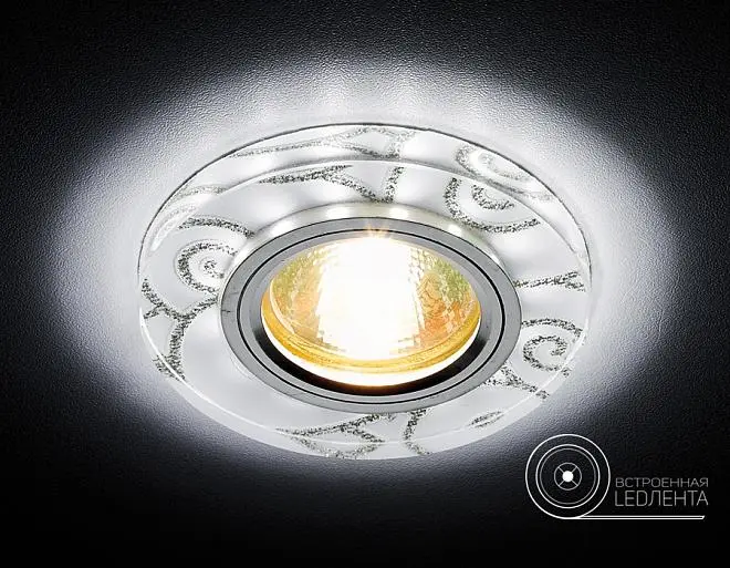 Встраиваемый светильник Ambrella light S231 W/CH/M Crystal Spot Встраиваемый светильник Ambrella light S231 W/CH/M Crystal Spot