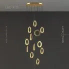 Готовая комбинация светильников CARLIN 12 ламп Lampatron 5654-14624