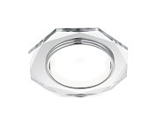 Встраиваемый точечный светильник хром/прозрачный Ambrella light G8020 CH GX53 