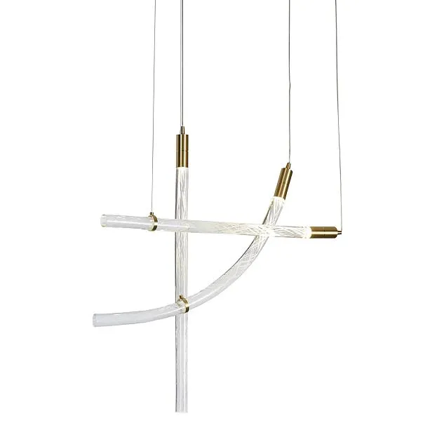Подвесной светильник Delight Collection OD2412-3 gold/clear