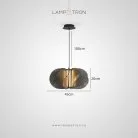 Подвесной светильник VOLGER Тип B. Цвет дымчато-серый Lampatron 8675-24252