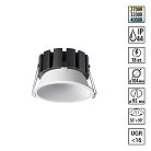 Светильник встраиваемый с переключателем цв. температуры и угла рассеивания IP44 LED 18W 220-240V Novotech 359859 SOLIS