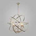Подвесная люстра Eurosvet 60139/8 золото Santi a058342