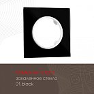 Рамка на 1 пост Arte Milano 502.01-1.black am