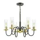 Люстра E27 6*40W 220V SHEILA Lumion 3781/6 MODERNI LN19 191 черный, бронза