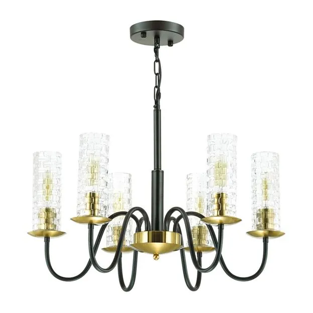 Люстра E27 6*40W 220V SHEILA Lumion 3781/6 MODERNI LN19 191 черный, бронза