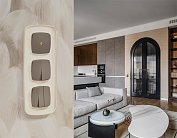 Комплект механизма 2-клавишного перекрестного выключателя 10A-250V OMEGA Темная бронза матовый Volt MO633030 QUANT