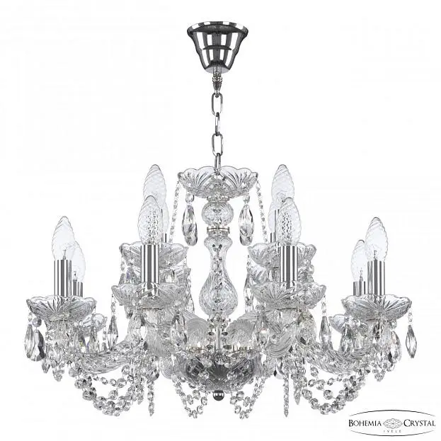 Люстра хрустальная Bohemia Ivele Crystal 119/8+4/200 Ni Люстра хрустальная Bohemia Ivele Crystal 119/8+4/200 Ni