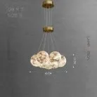 Люстра LILLIS BALL MARBLE 7 плафонов. Размер S Lampatron lillis-ball-marble-7-s 9059-25791