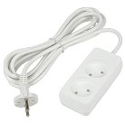 Розеточные блоки, удлинители Uniel S-CU2-3 WHITE Ultra