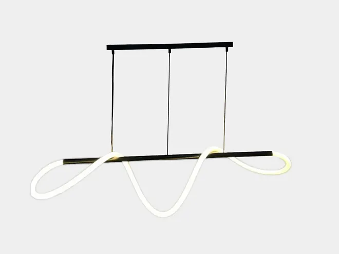 Светильник SWG HORIZONTAL PIPE 360, 1000мм,подвесной 2м, чаша , 1647, Ra90, 3000K, 220В, 48Вт, черный 00-00033448