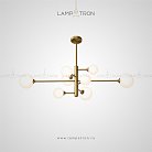 Люстра SHADE CH 8 плафонов. Цвет Латунь Lampatron 2611-6212