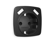 Лицевая панель OMEGA (Черный матовый) для электрической розетки Ambrella Volt OP8090 QUANT