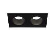 Встраиваемый светильник Ambrella light TN102832/2 BK/BK черный/черный GU5.3/2 178*93*50