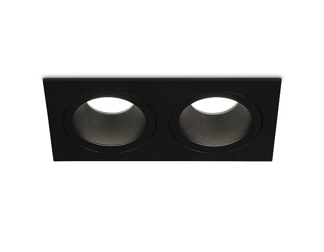 Встраиваемый светильник Ambrella light TN102832/2 BK/BK черный/черный GU5.3/2 178*93*50