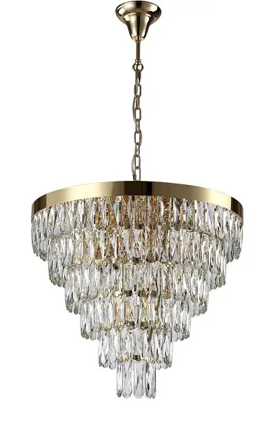 Подвесная люстра Crystal Lux Abigail SP-PL15 D620 Gold/Transparent Подвесная люстра Crystal Lux Abigail SP-PL15 D620 Gold/Transparent