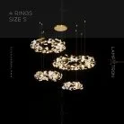 Кольцевые люстры и светильники JULIETTA COMBO Четыре кольца. 60 + 80 + 100 + 120 см Lampatron 6570-17964