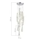 Светильник подвесной Хром/Прозрачный LED 1*99W 3000K ST-Luce SL6205.103.09 ELICA