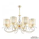 Люстра подвесная с плафонами 309787/8 Wh/Gd Arte Milano Florentia