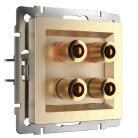 розетка акустическая Werkel W1185010 Встраиваемые механизмы шампань рифленый a051421