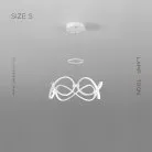 Кольцевые люстры и светильники FORLI BW Размер S. Цвет Белый. Белый свет Lampatron forli-bw-s-white-w 7654-21397