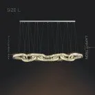 Реечный, рядный светильник SEFENIAS LUX Размер L. Цвет Хром Lampatron 7387-20385