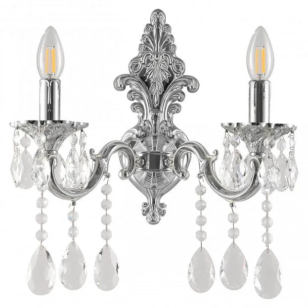 Бра с хрустальными подвесками Bohemia Ivele Crystal AL7801B14/2/175 A NW